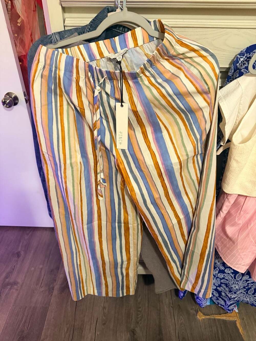 Pinch Multi Color Stripe Wide Leg Pants